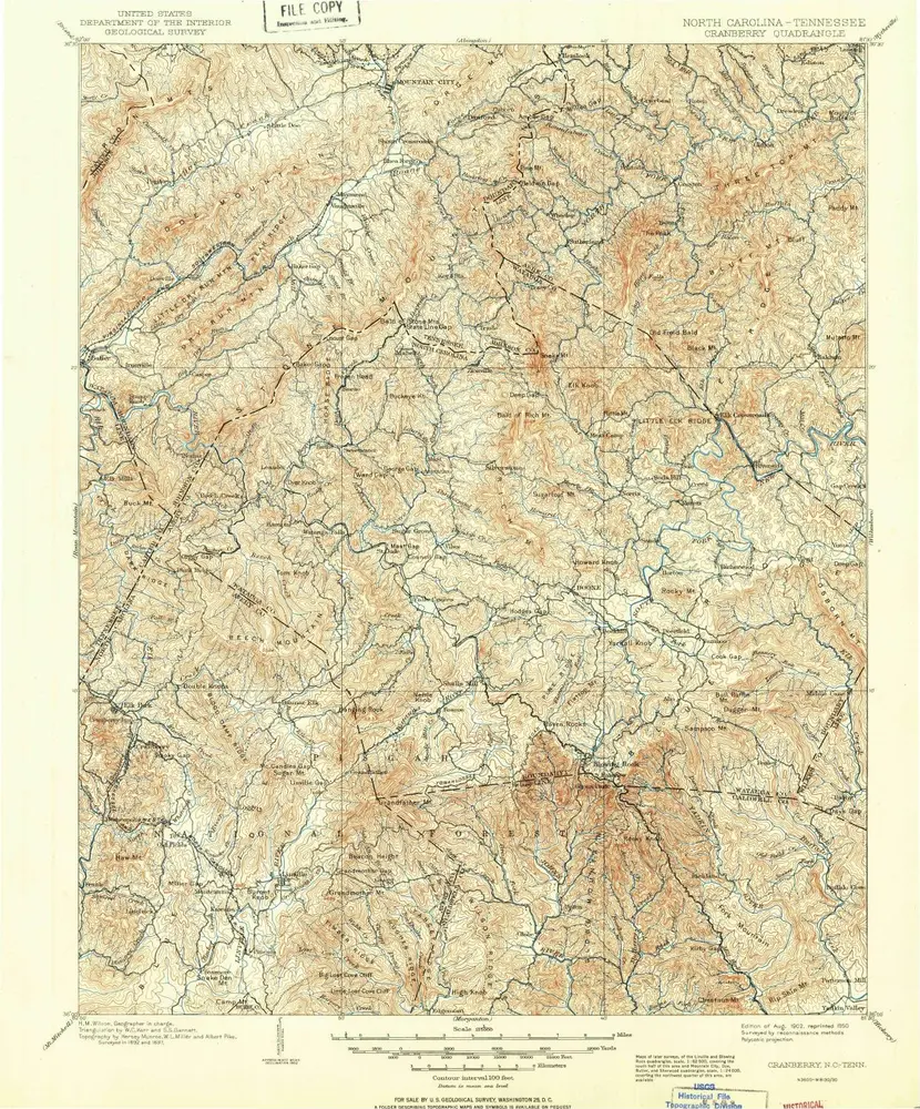 Aperçu de l'ancienne carte