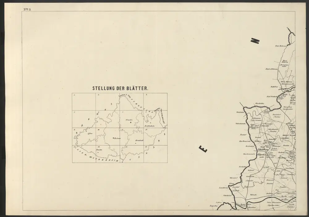 Voorbeeld van de oude kaart