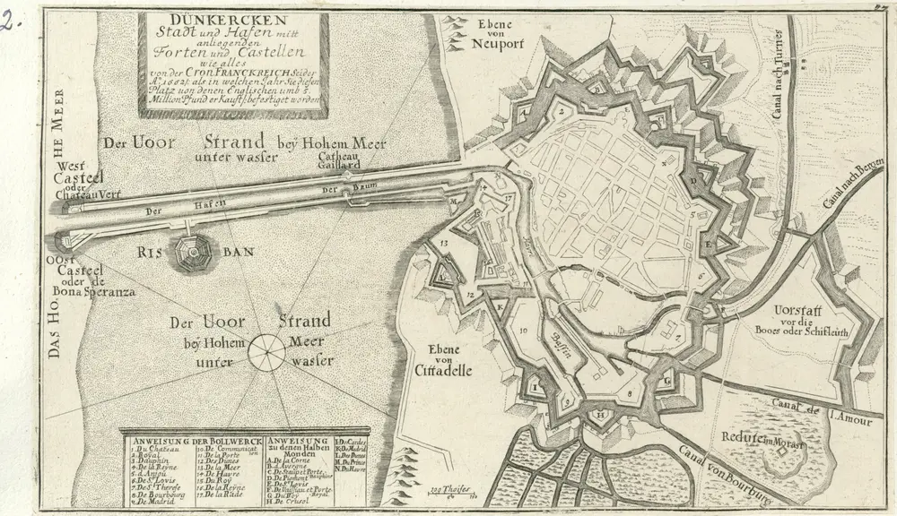 Voorbeeld van de oude kaart