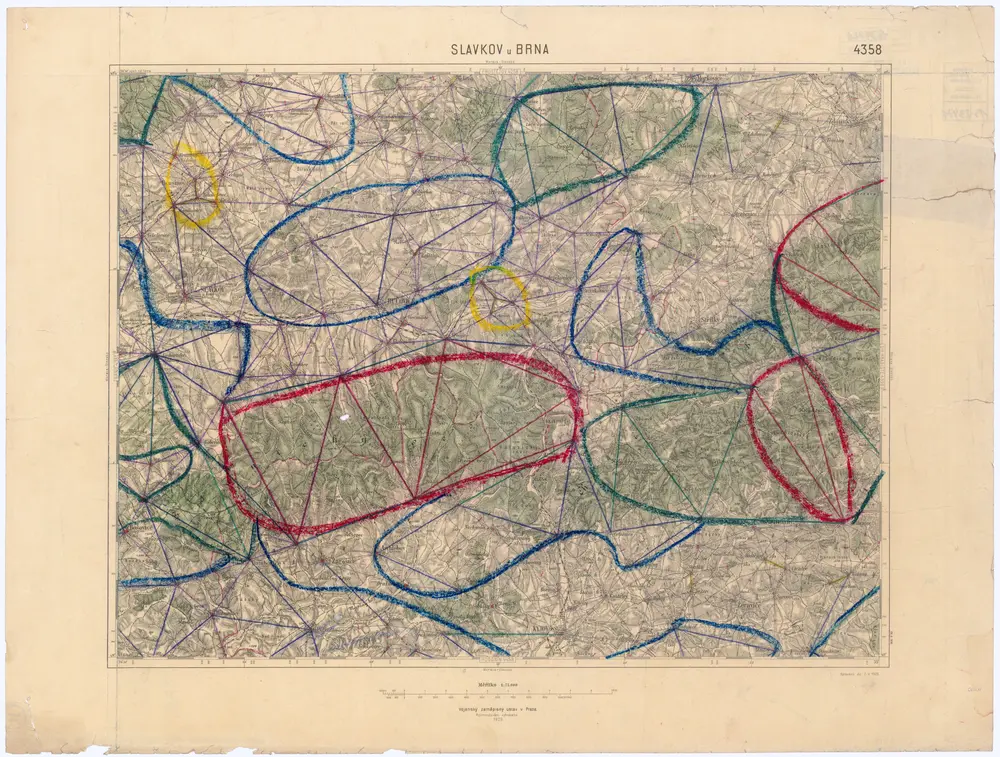 Voorbeeld van de oude kaart