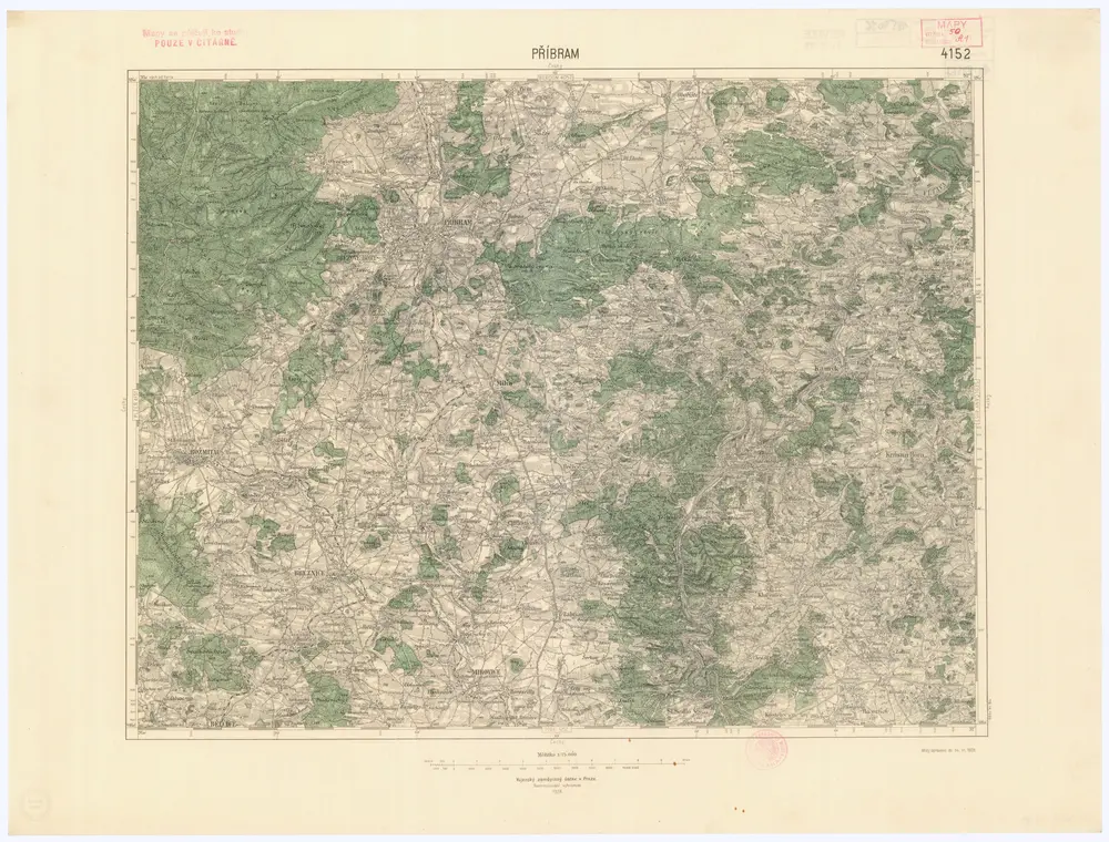 Voorbeeld van de oude kaart