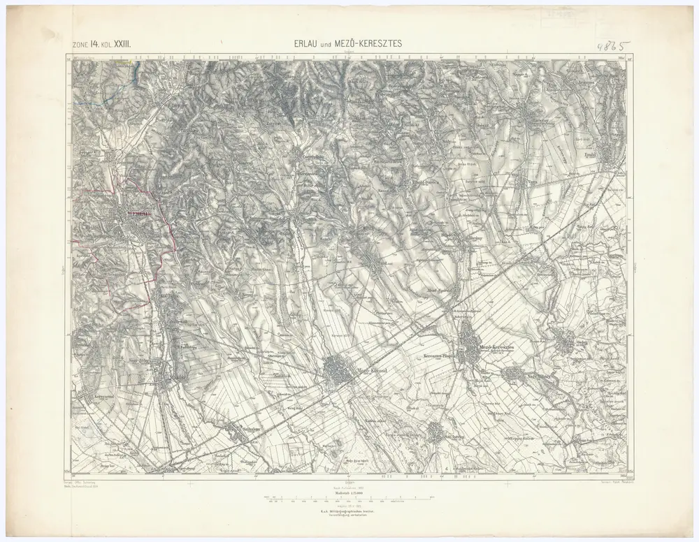 Voorbeeld van de oude kaart