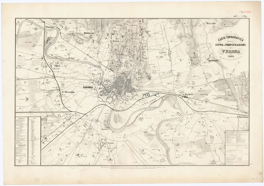 Voorbeeld van de oude kaart