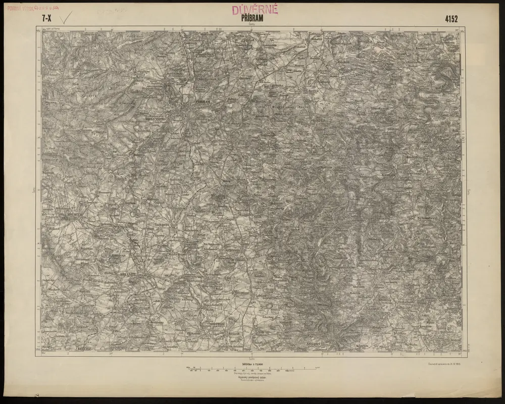 Voorbeeld van de oude kaart