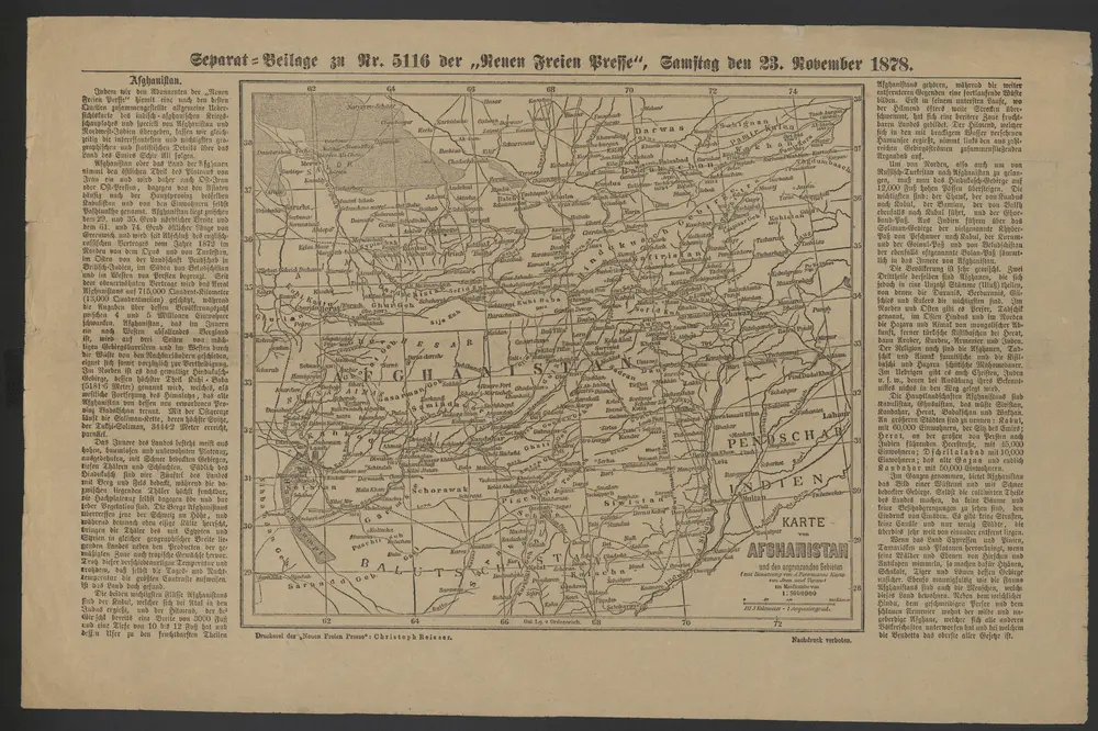 Voorbeeld van de oude kaart