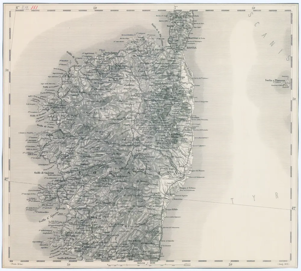 Anteprima della vecchia mappa