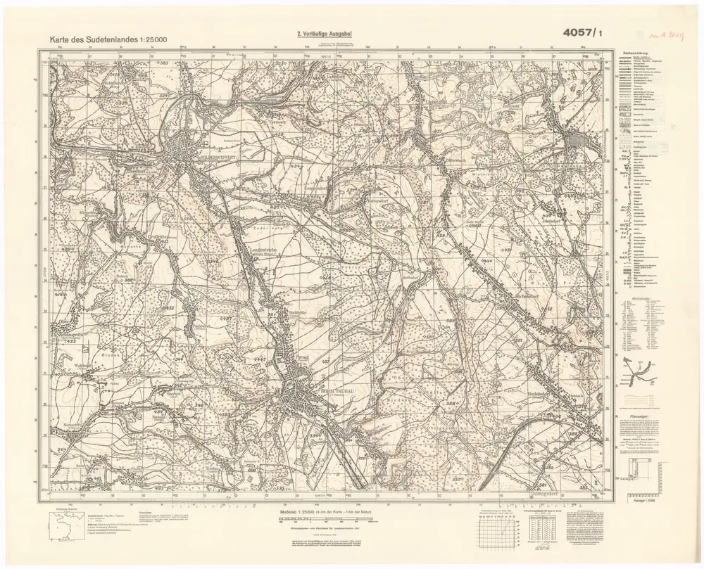 Voorbeeld van de oude kaart