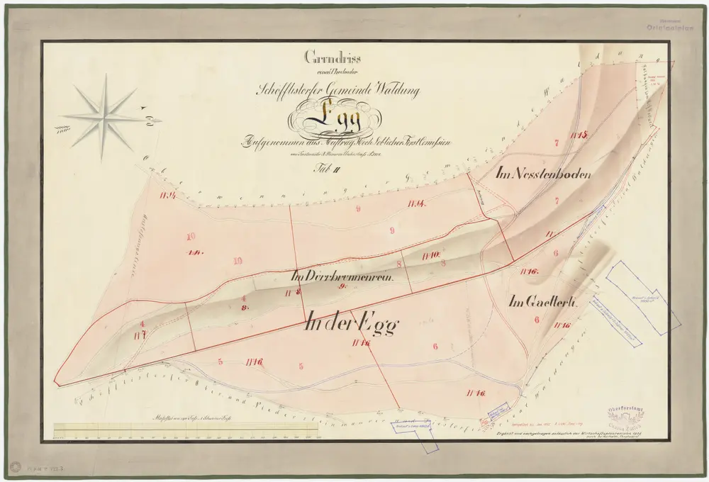 Voorbeeld van de oude kaart