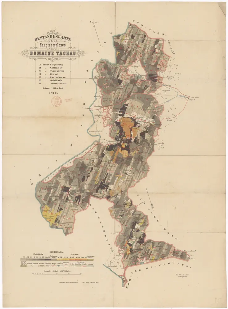 Voorbeeld van de oude kaart