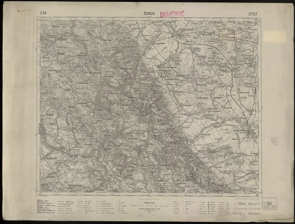 Voorbeeld van de oude kaart