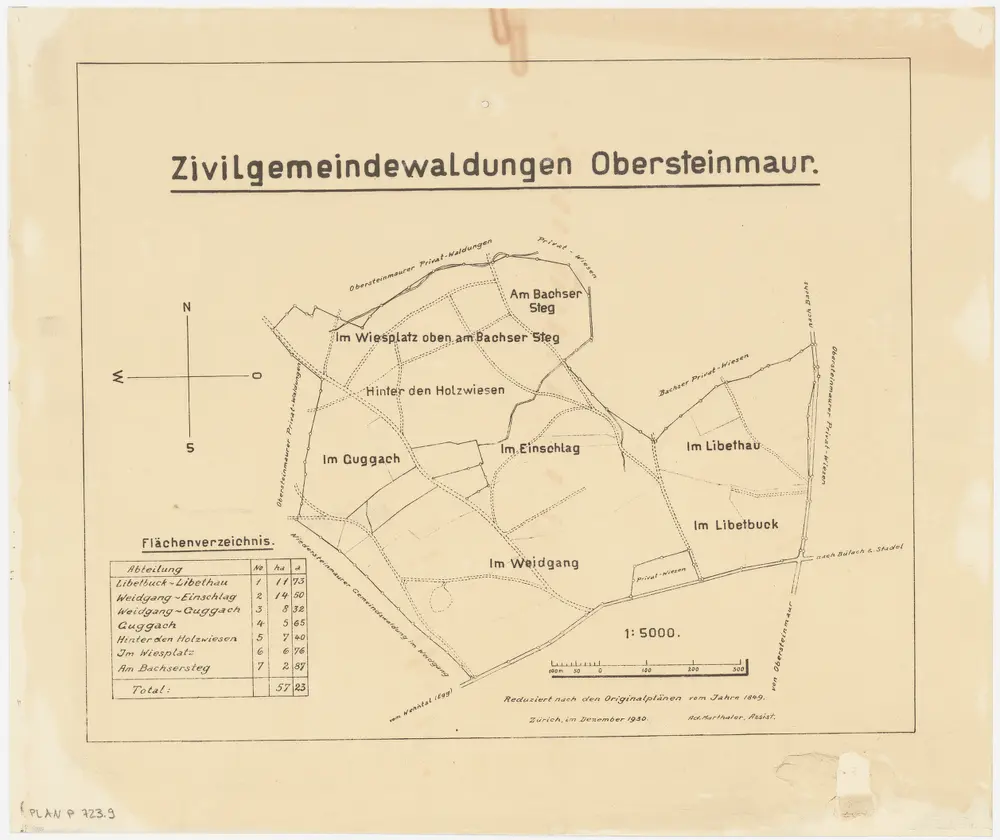 Voorbeeld van de oude kaart