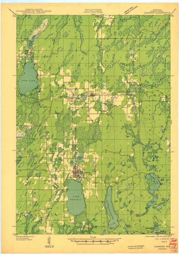 Voorbeeld van de oude kaart