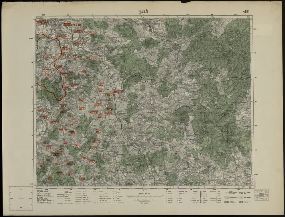 Voorbeeld van de oude kaart