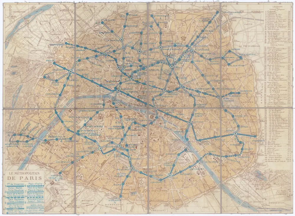 Voorbeeld van de oude kaart