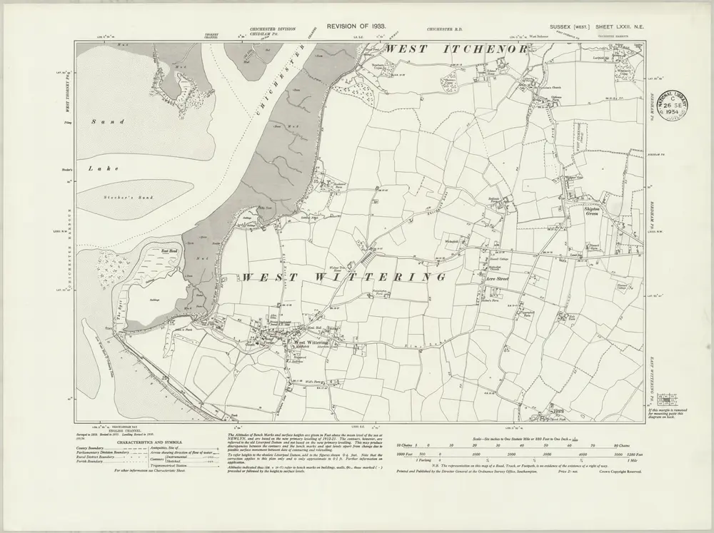 Voorbeeld van de oude kaart