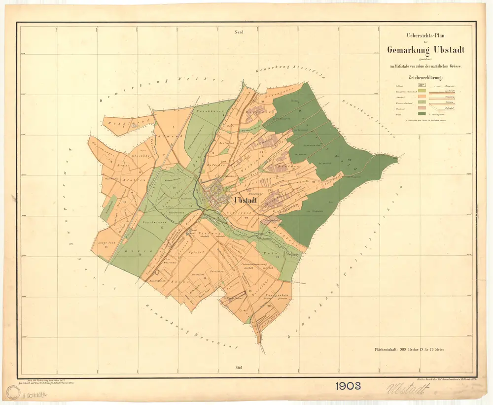 Voorbeeld van de oude kaart