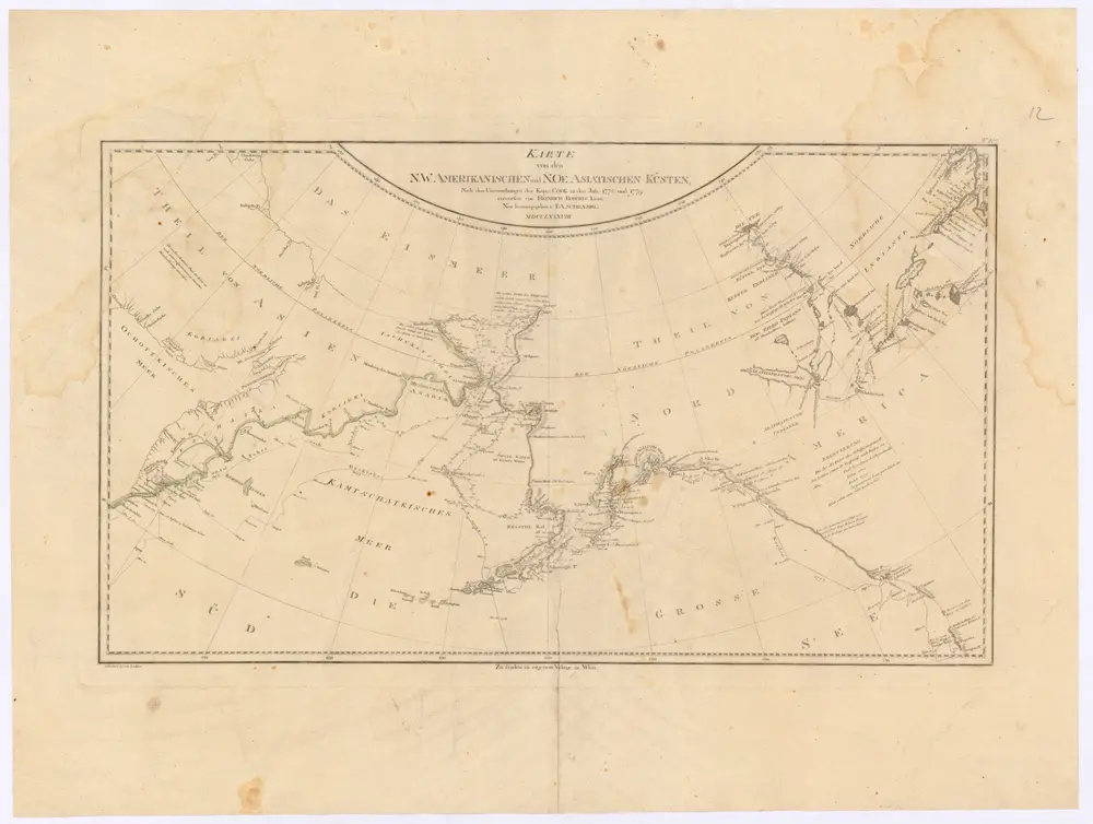 Voorbeeld van de oude kaart