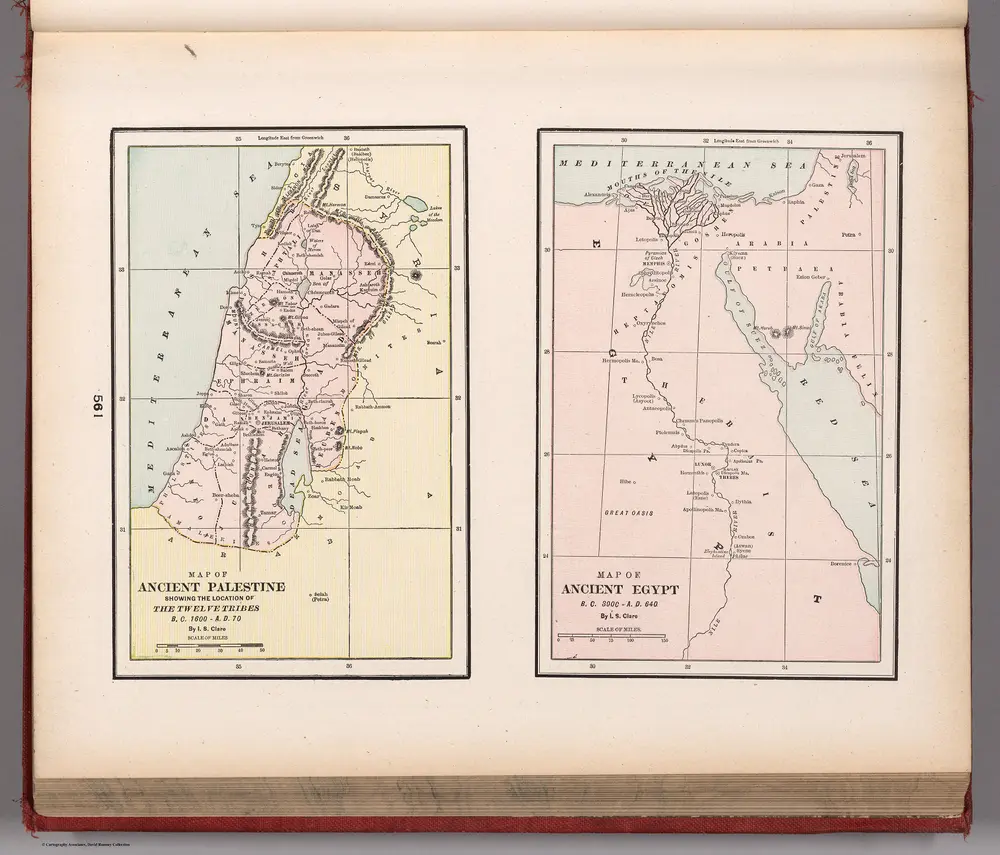 Map of Ancient Palestine and Egypt