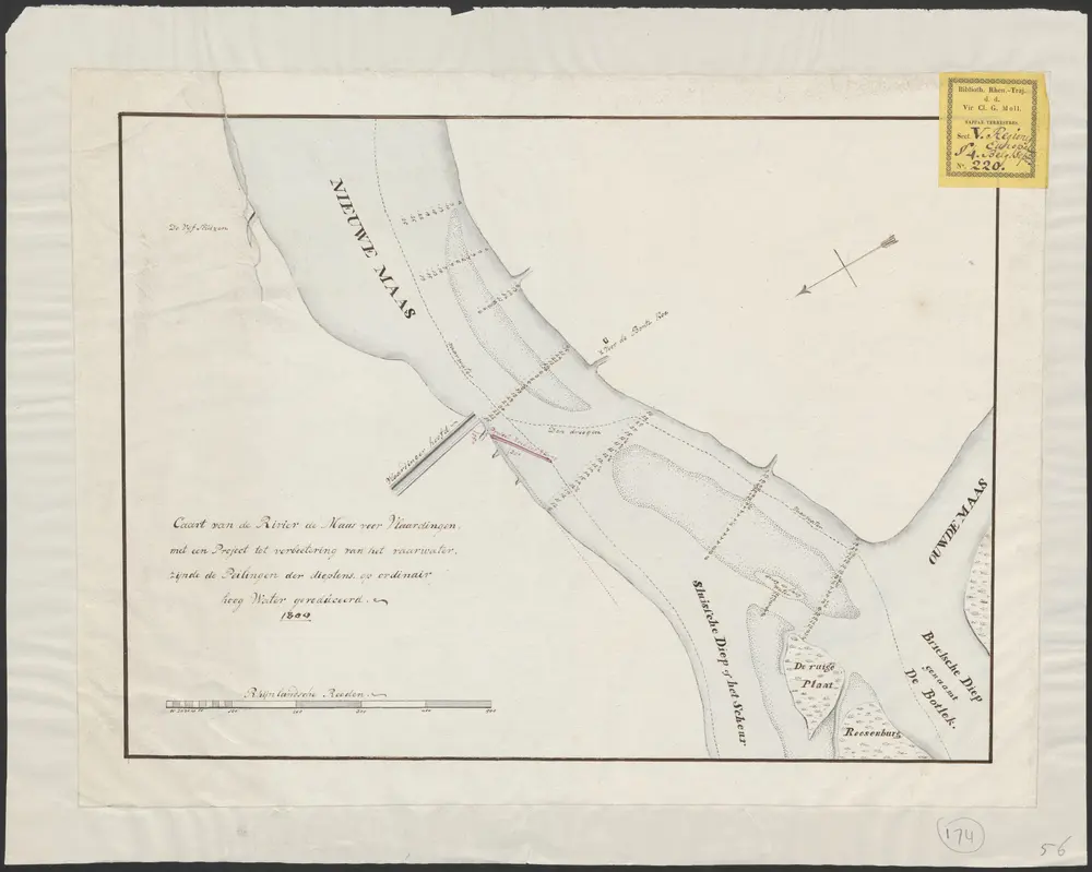 Voorbeeld van de oude kaart