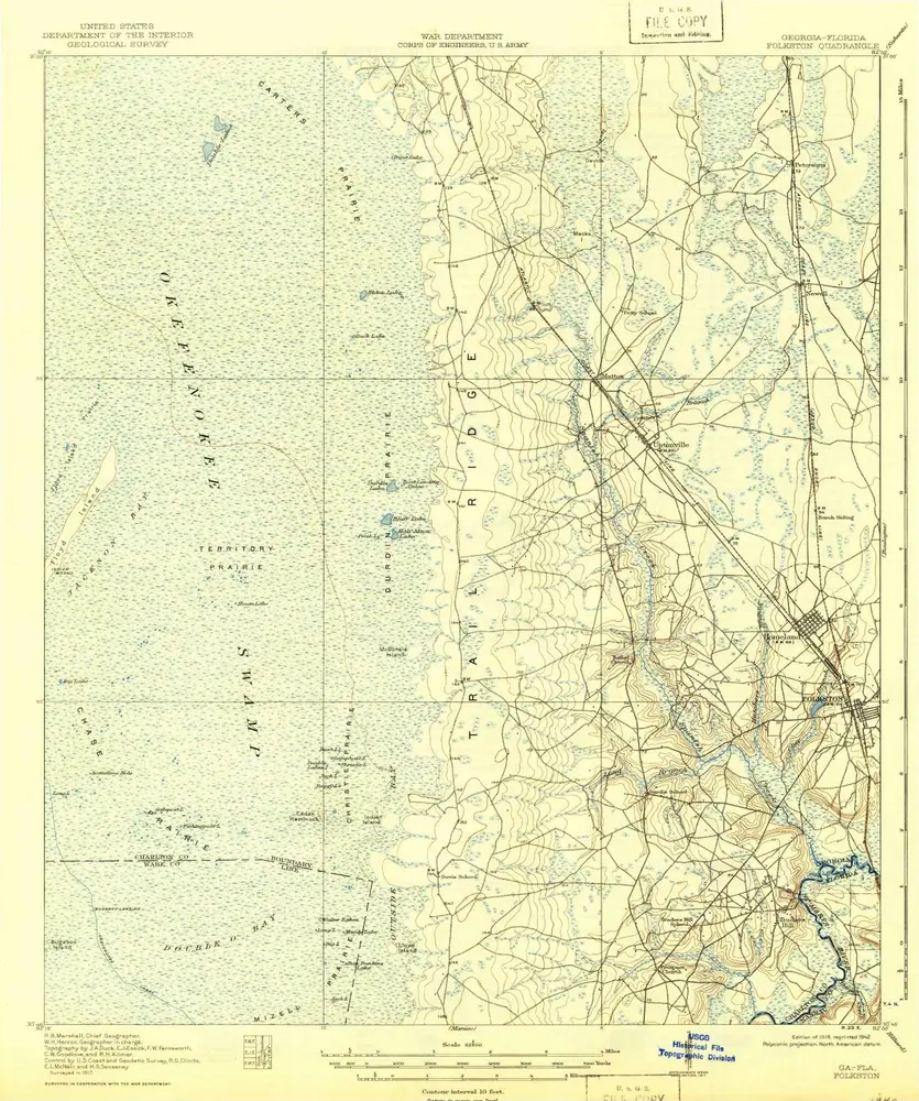 Voorbeeld van de oude kaart