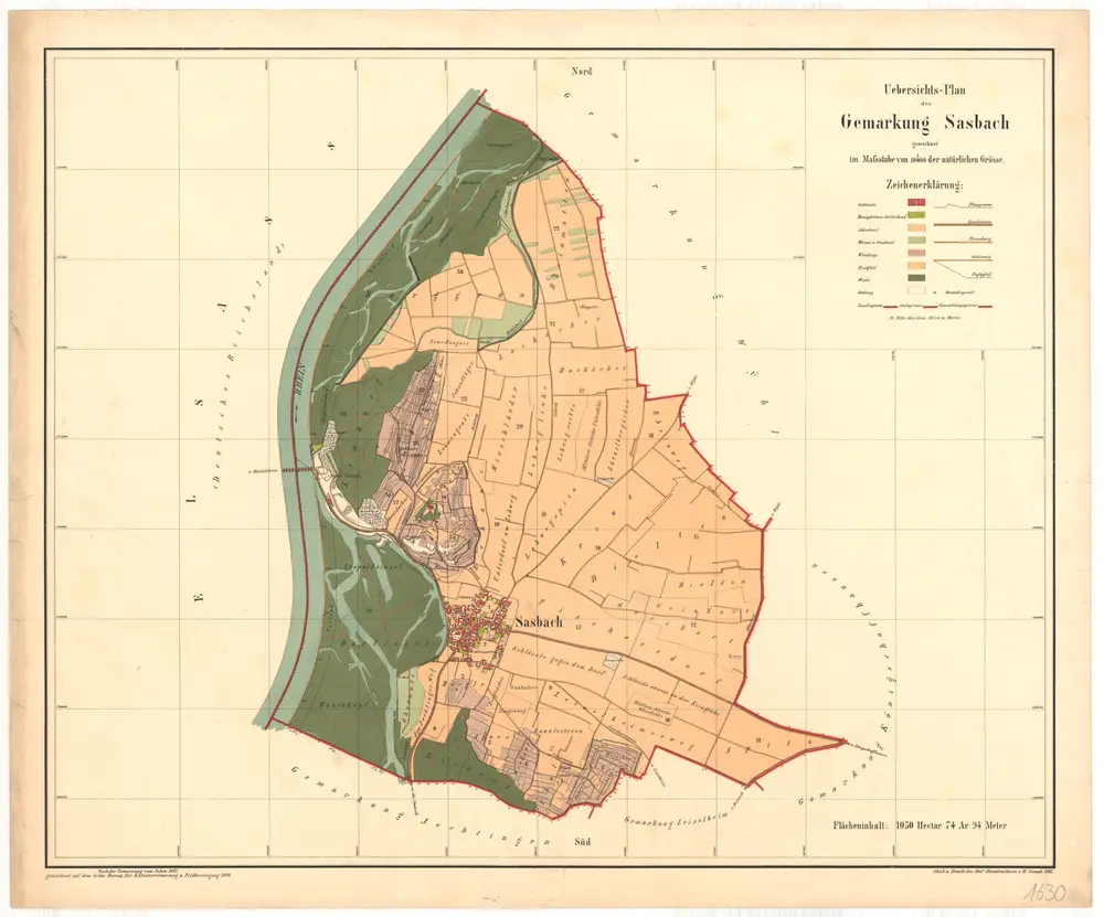 Voorbeeld van de oude kaart