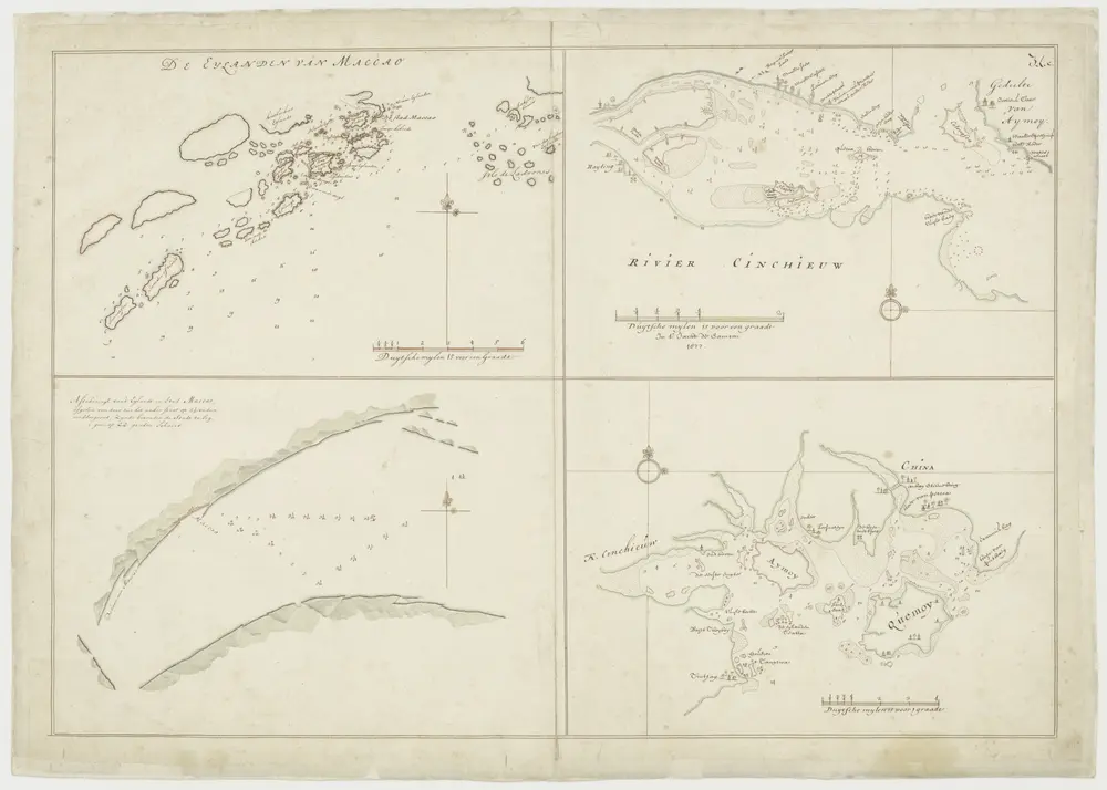 Voorbeeld van de oude kaart