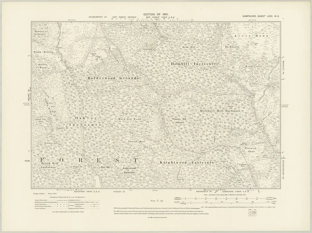 Aperçu de l'ancienne carte