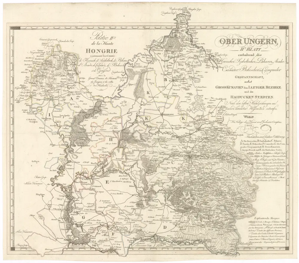 Voorbeeld van de oude kaart