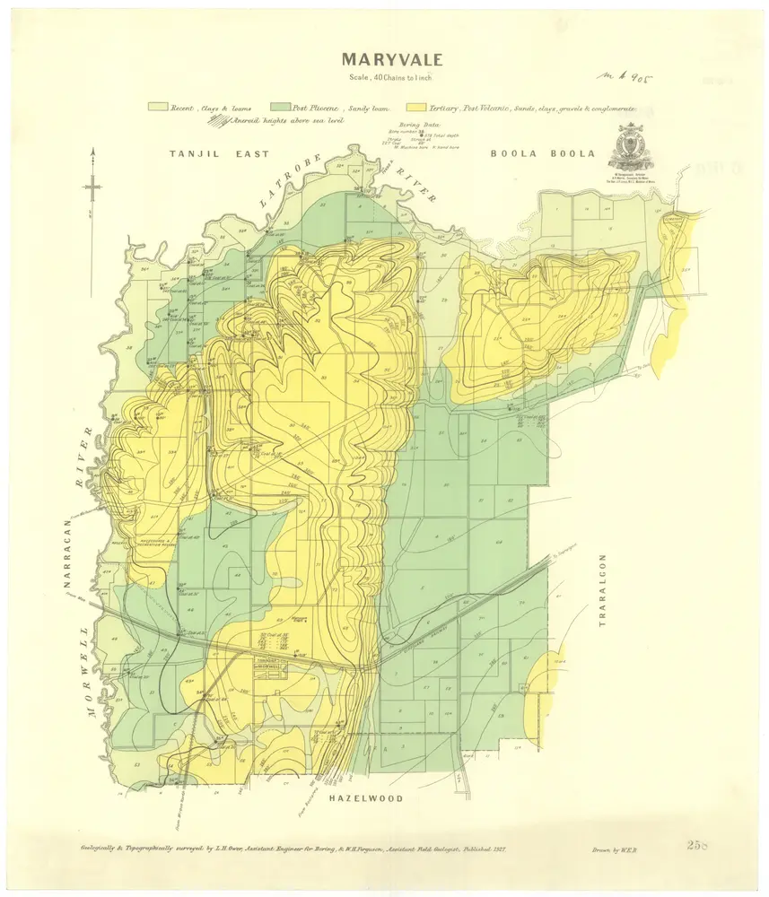 Voorbeeld van de oude kaart