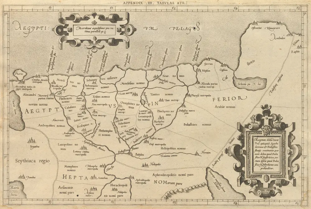 Voorbeeld van de oude kaart