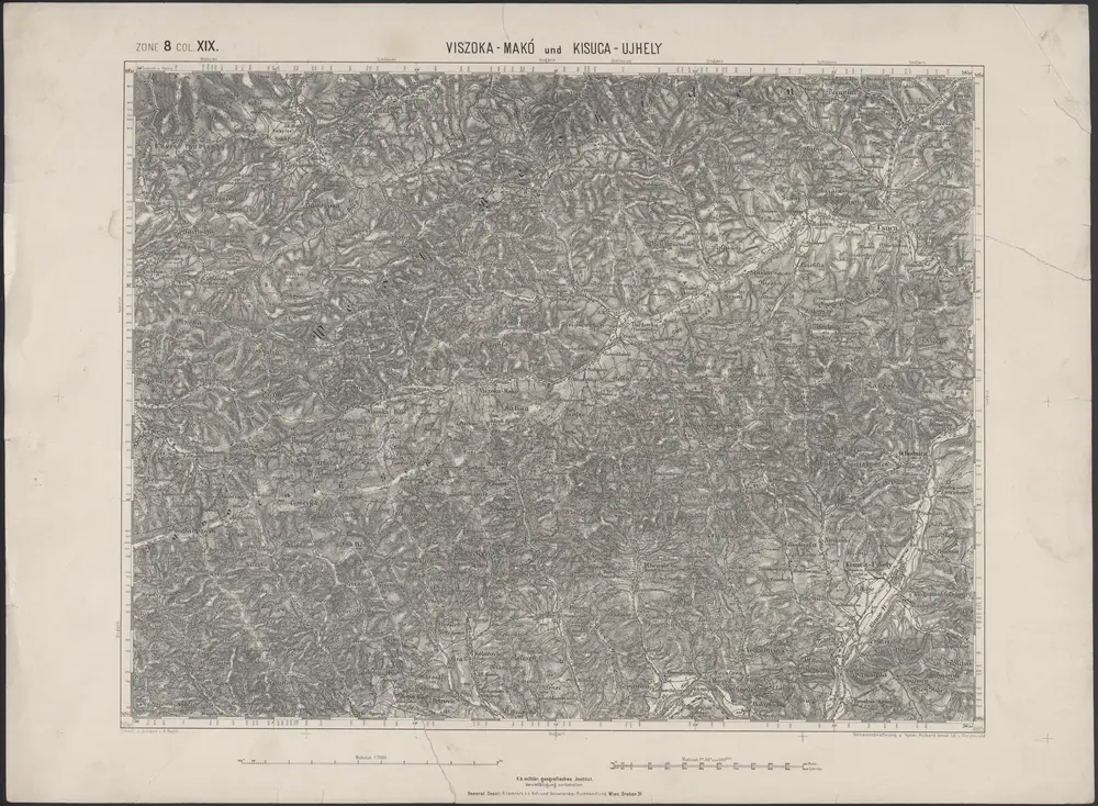 Voorbeeld van de oude kaart