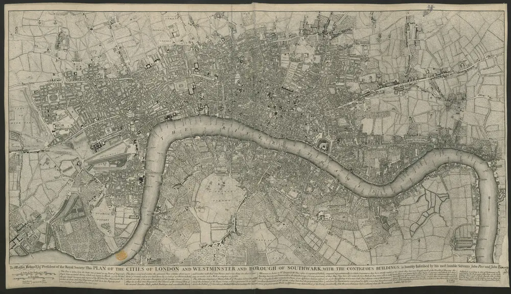 PLAN OF THE CITIES OF LONDON AND WESTMINSTER AND BOROUGH OF SOUTHWARK, WITH THE CONTIGUOUS BUILDINGS