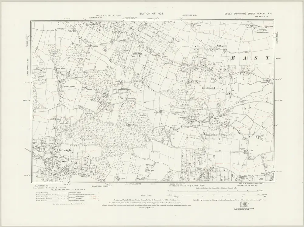 Voorbeeld van de oude kaart