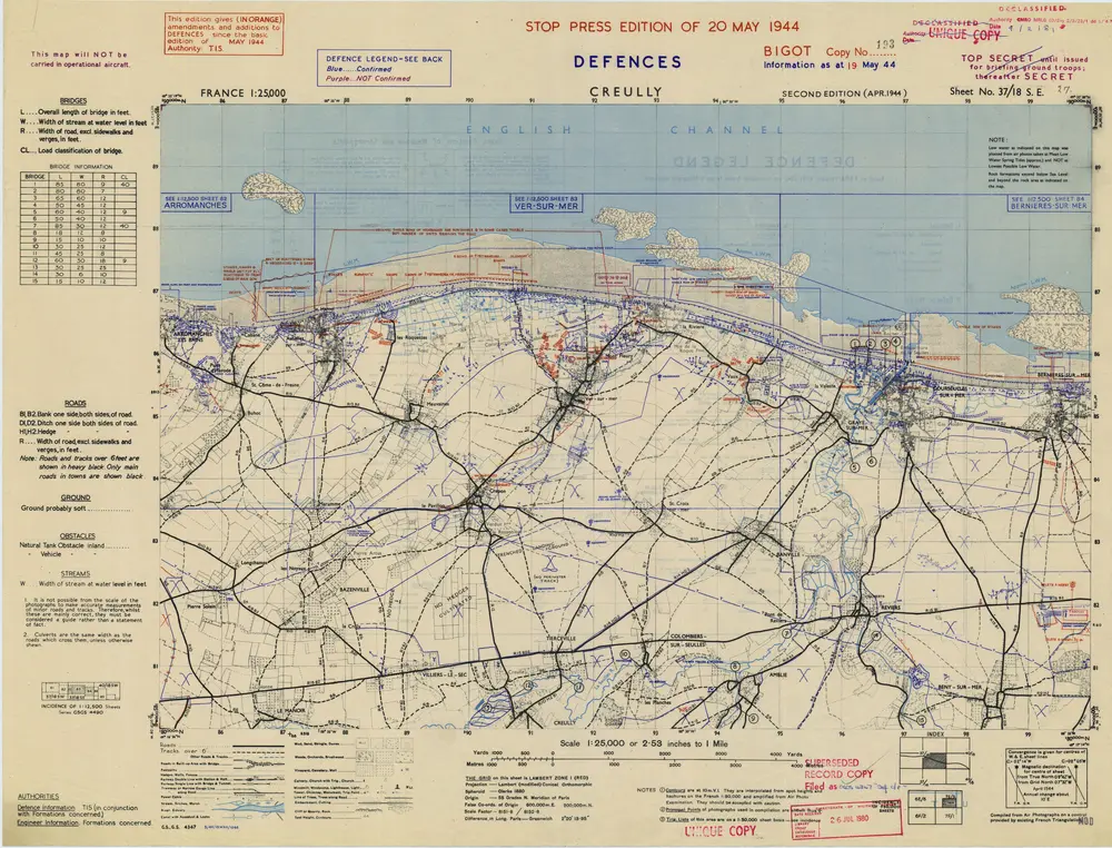 Aperçu de l'ancienne carte