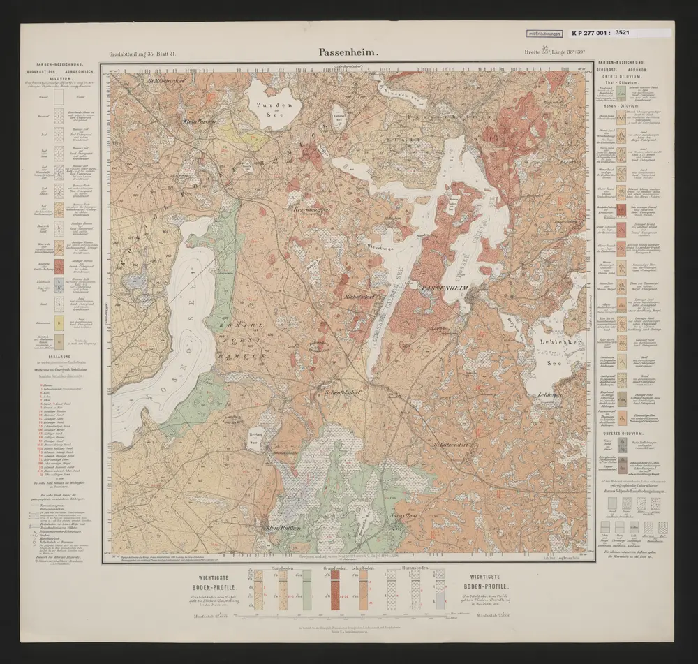 Voorbeeld van de oude kaart