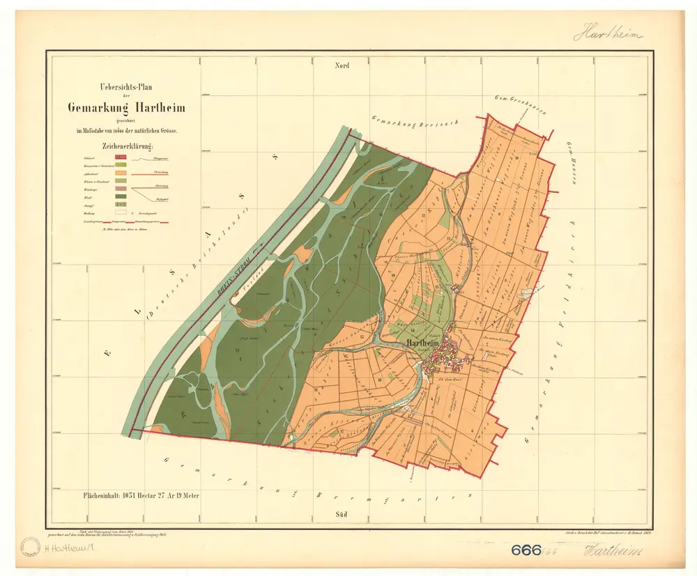 Voorbeeld van de oude kaart