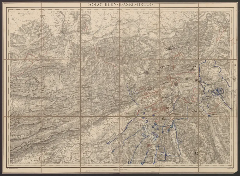 Voorbeeld van de oude kaart