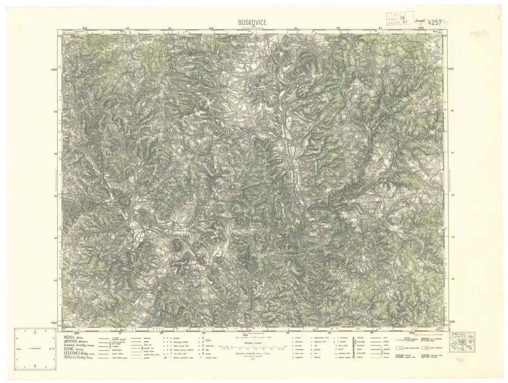 Voorbeeld van de oude kaart