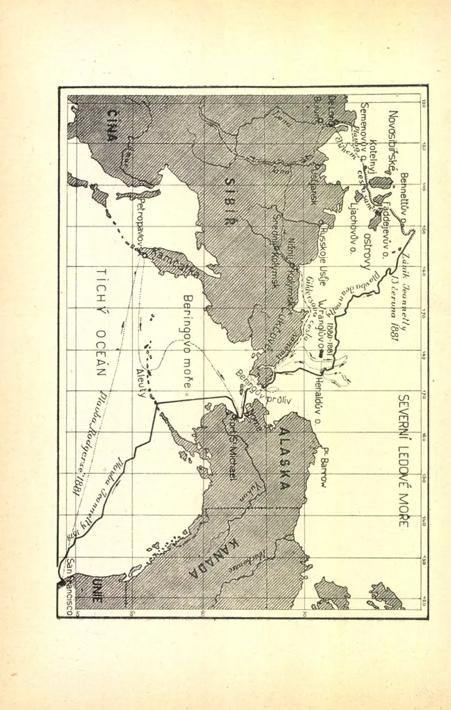 Voorbeeld van de oude kaart