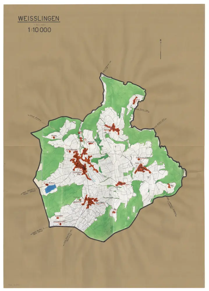 Voorbeeld van de oude kaart