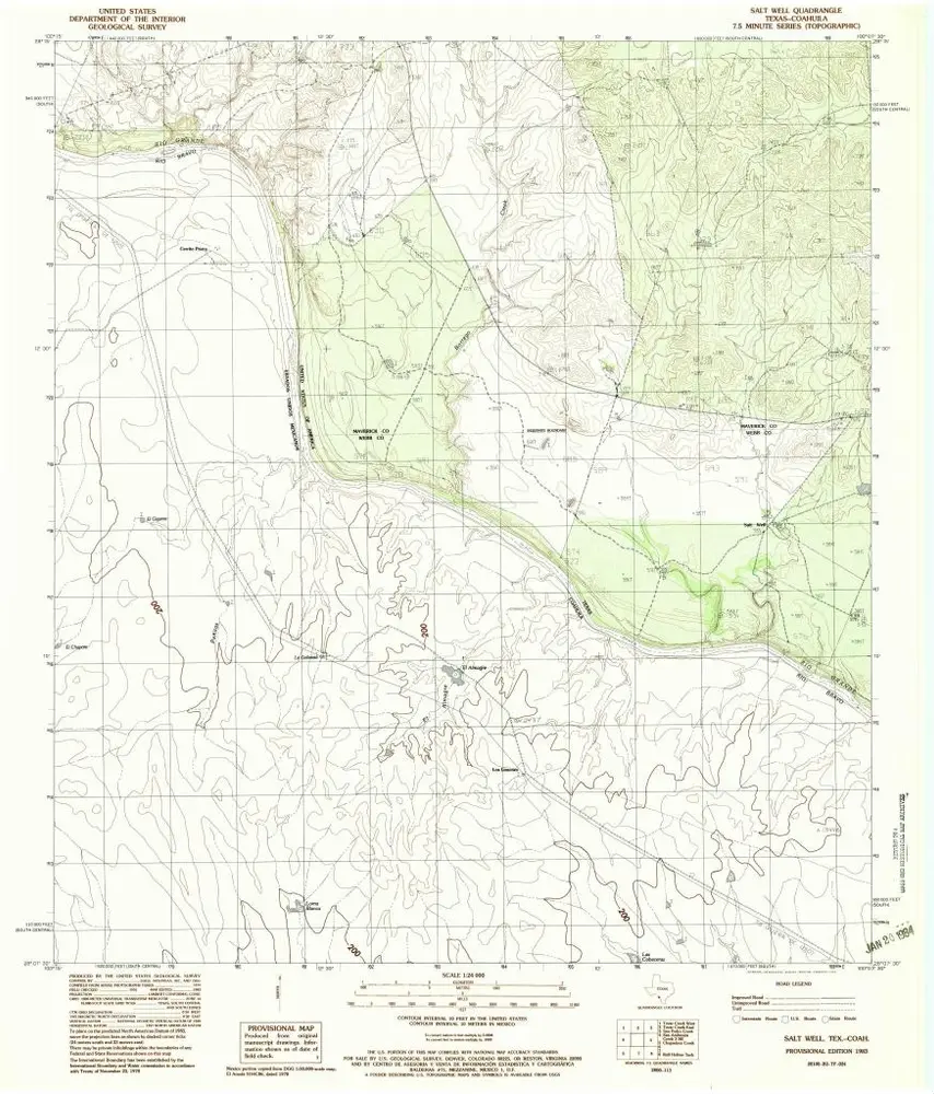 Voorbeeld van de oude kaart