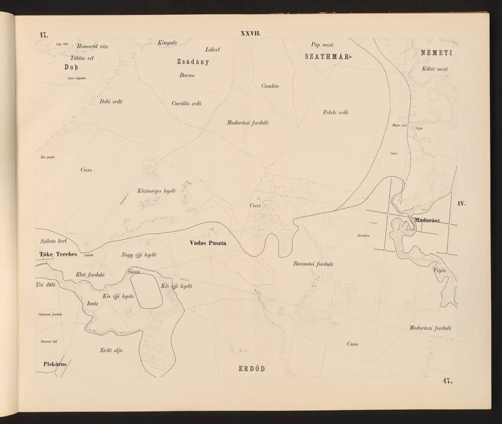 Voorbeeld van de oude kaart