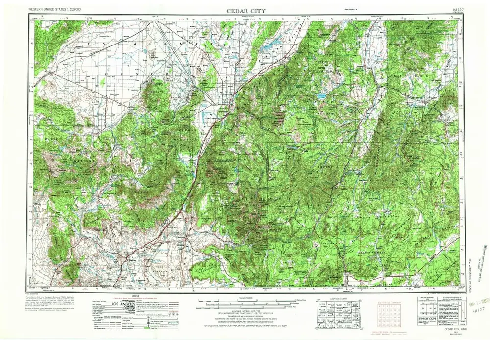 Voorbeeld van de oude kaart