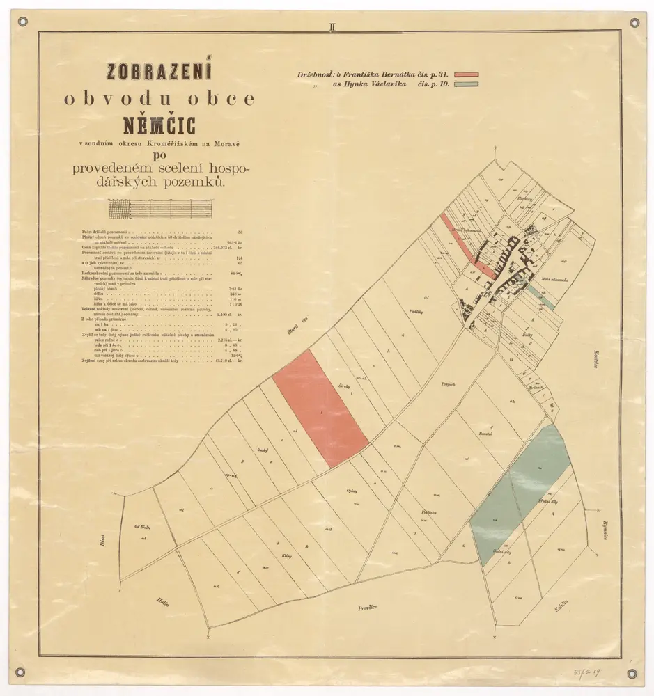 Voorbeeld van de oude kaart