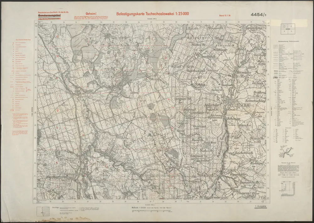 Voorbeeld van de oude kaart