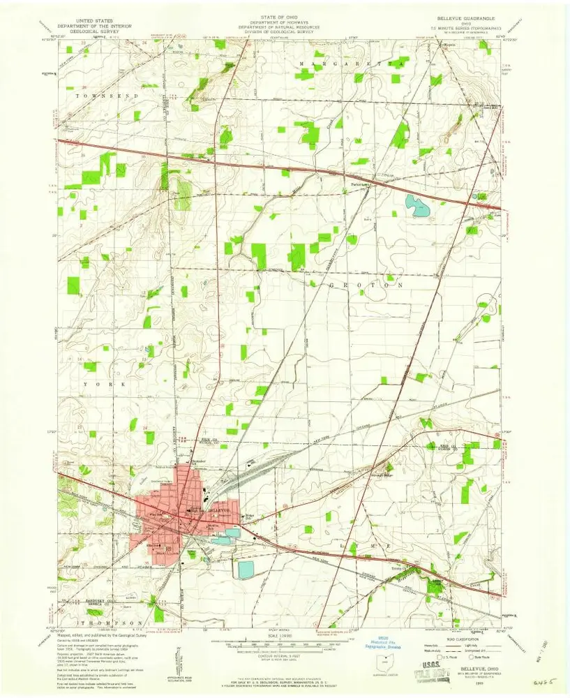 Voorbeeld van de oude kaart