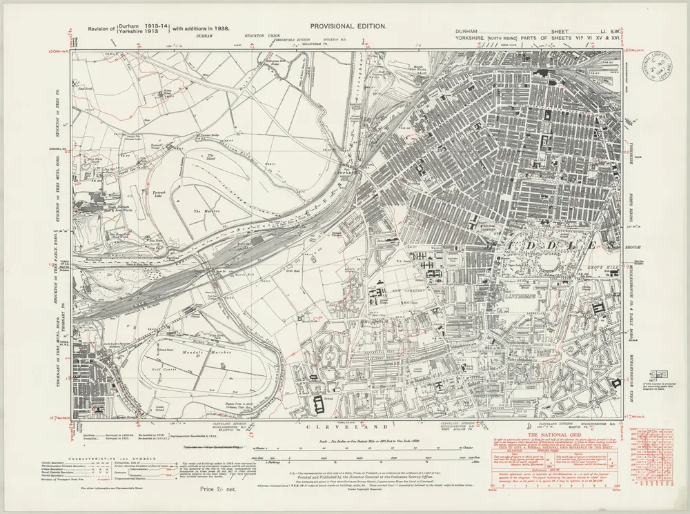 Voorbeeld van de oude kaart