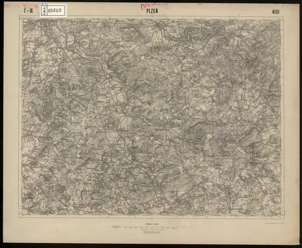 Voorbeeld van de oude kaart