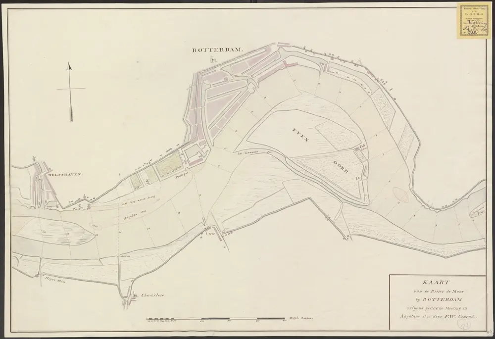 Voorbeeld van de oude kaart