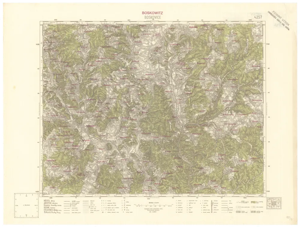 Voorbeeld van de oude kaart